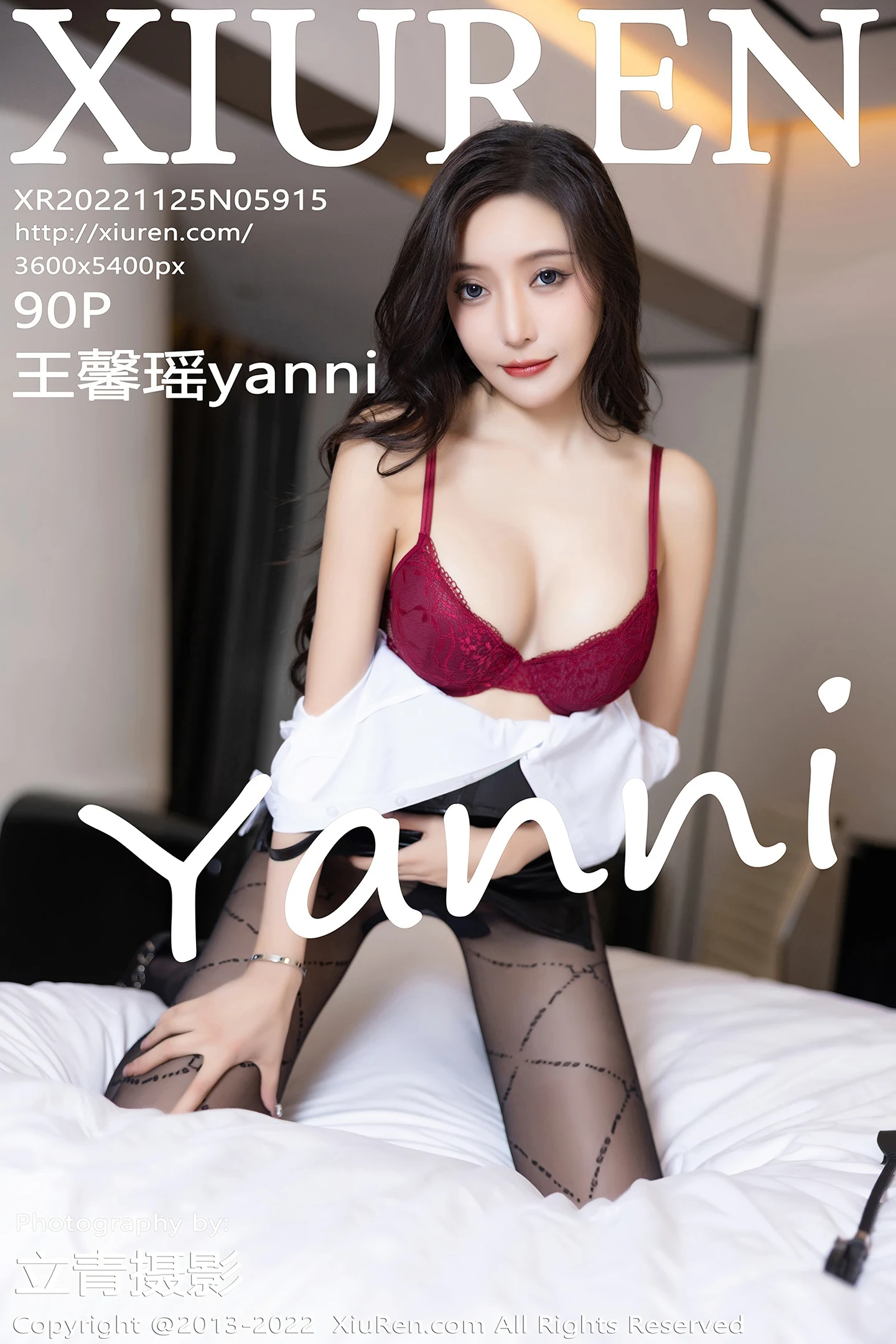 [XiuRen秀人网]No.5915_女神王馨瑶yanni私房半脱露性感红色蕾丝内衣配超薄黑丝魅惑写真90P-秀人网 - XiuRen.Space